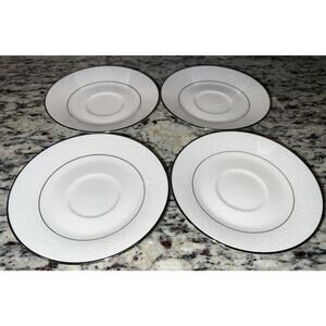 Noritake Marseille #7550 Saucers Set of 4 Ivory China